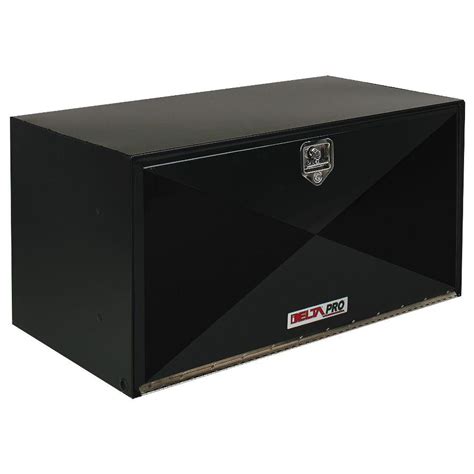 black powder coat steel universal underbody truck tool box|36 x 17 truck tool box.